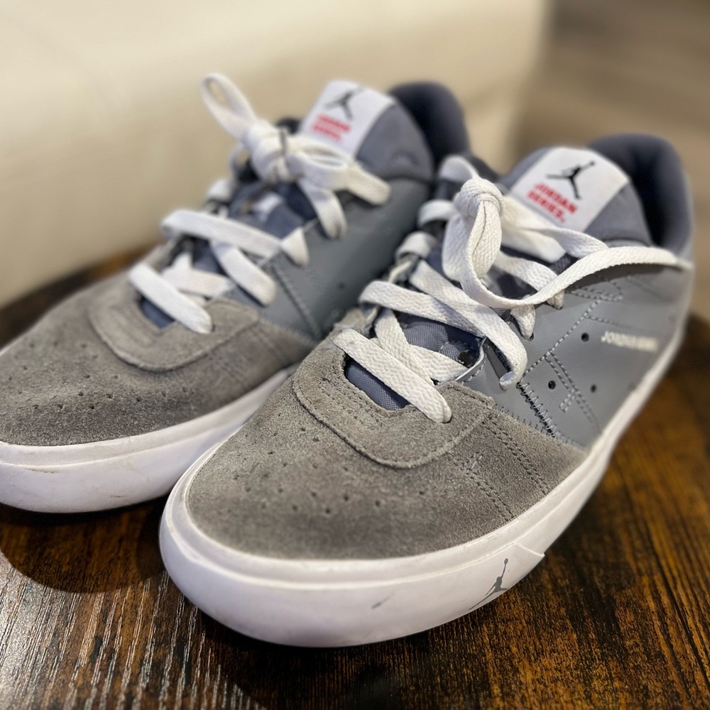 Nike Kids Gray and White Sneakers